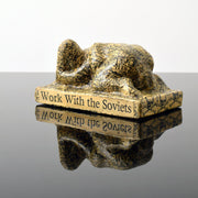 Tom Otterness (b.1952-) We Should Work with the Soviets to Avoid Nuclear War, 1982 Papier Mache over Cast Plaster 3.25h x 6w x 3.5d inches Otterness is described as “the world’s best public sculptor” by New York Times art critic, Ken Johnson, Otterness' works are easily recognizable for its unique, cheerful and cartoonish figures, that are used to address issues of gender, class and race. Available at Manolis Projects Gallery